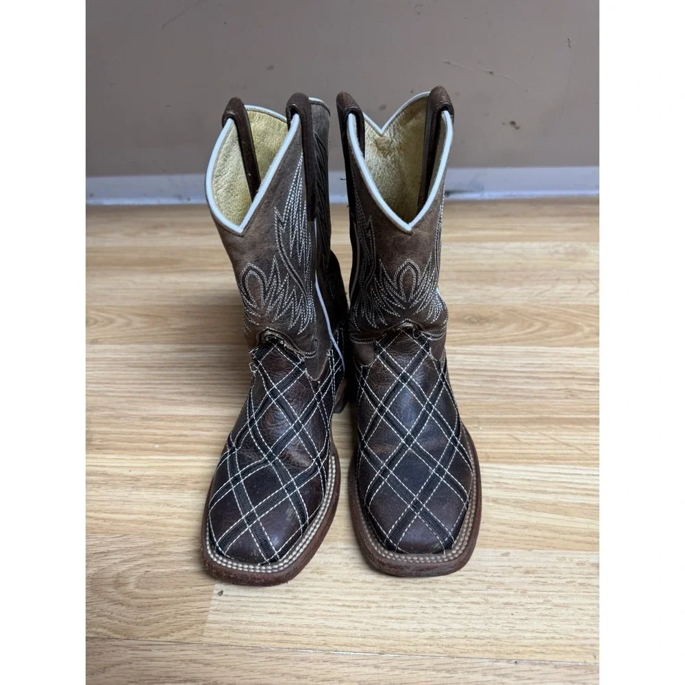 Kids Horsepower Moka‎ Sabotage Patchwork Boots Size 13